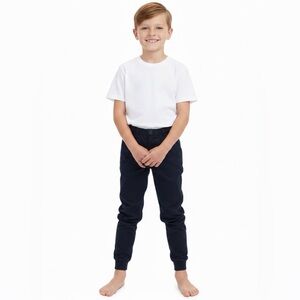 Old Navy Size 8 Boy Casual Comfy Uniform Pants Cuffed Ankles Everyday Wear